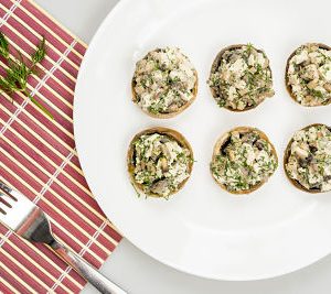 Ciuperci umplute –  raw vegan