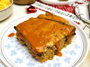 Musaca cu vinete si cartof dulce