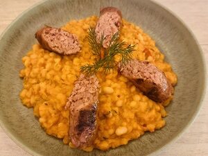 Carnaciori vegani cu iahnie de fasole 2