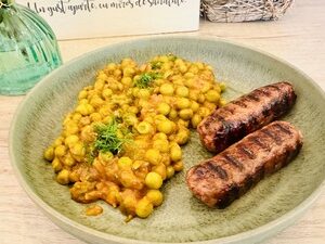 Carnaciori vegani cu mazare