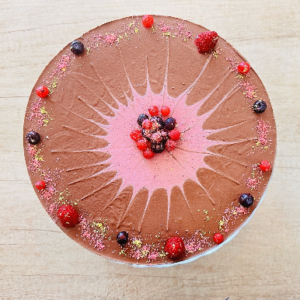 Tort visine si ciocolata – raw